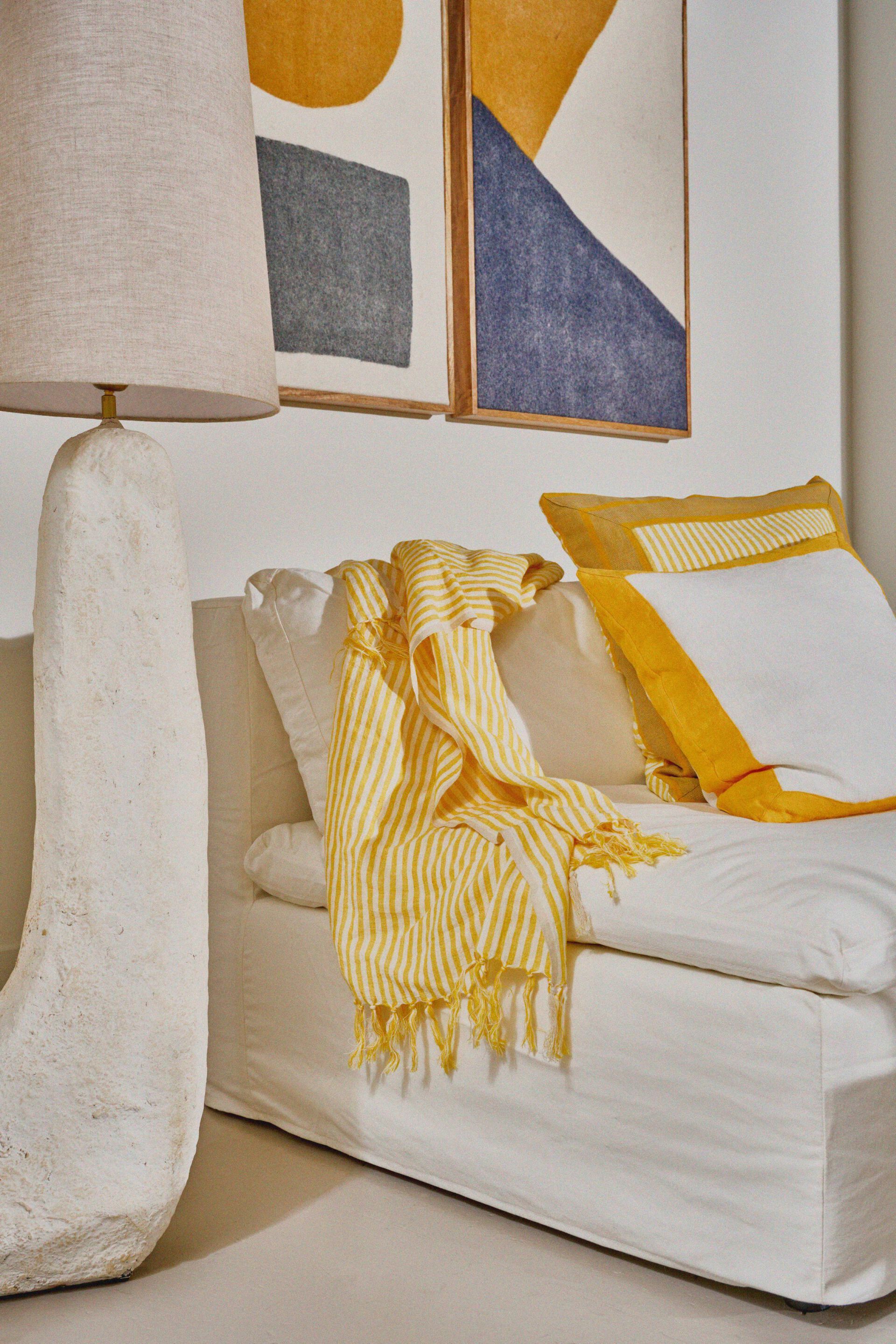 Квадратная льняная подушка POMAX Сен-Тропе ARCH-00102402 - Вид №8