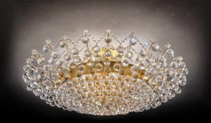 Masiero Потолочный светильник из металла с кристаллами swarovski® Maria teresa