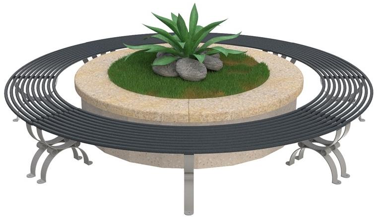 Lazzari Изогнутая скамья без спинки Positano sun-id-1384958 - Вид №3