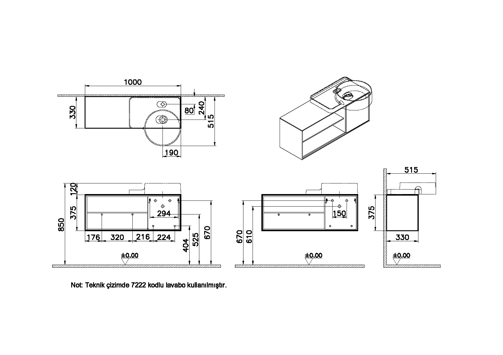 62418 Раковина Vitraglobal Voyage - Вид №1
