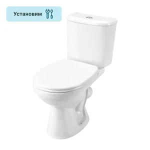 Унитаз напольный Santek Бореаль косой выпуск двойной слив микролифт