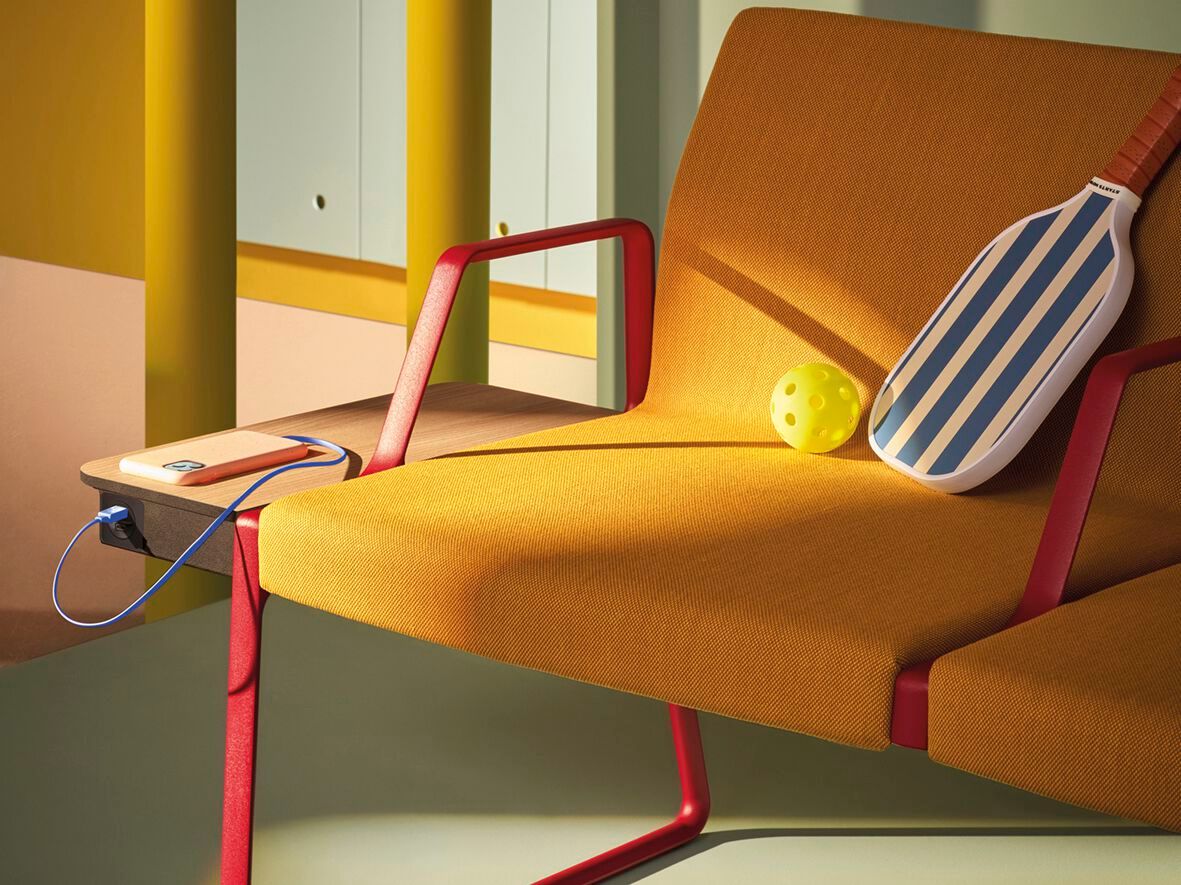 Сидение на перекладине с подлокотниками Pedrali Plural ARCH-00096612 - Вид №4