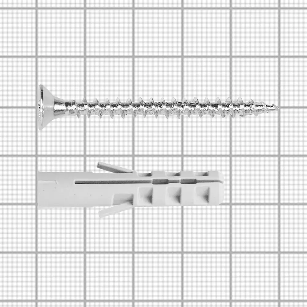 Дюбель распорный нейлоновый Dilwis 8x40мм 40 шт. в комплекте с шурупом STLM-2036410 - Вид №6