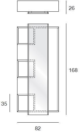 Pacini & Cappellini Настенная мебель для прихожей из древесного волокна  5516  - Вид №2