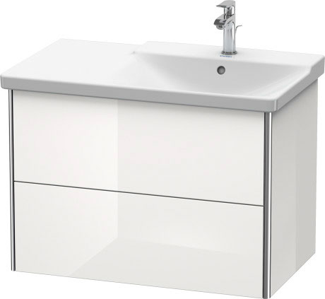 XS418704040 XSquare Тумбочка подвесная Черный глянцевый лак Duravit - Вид №2