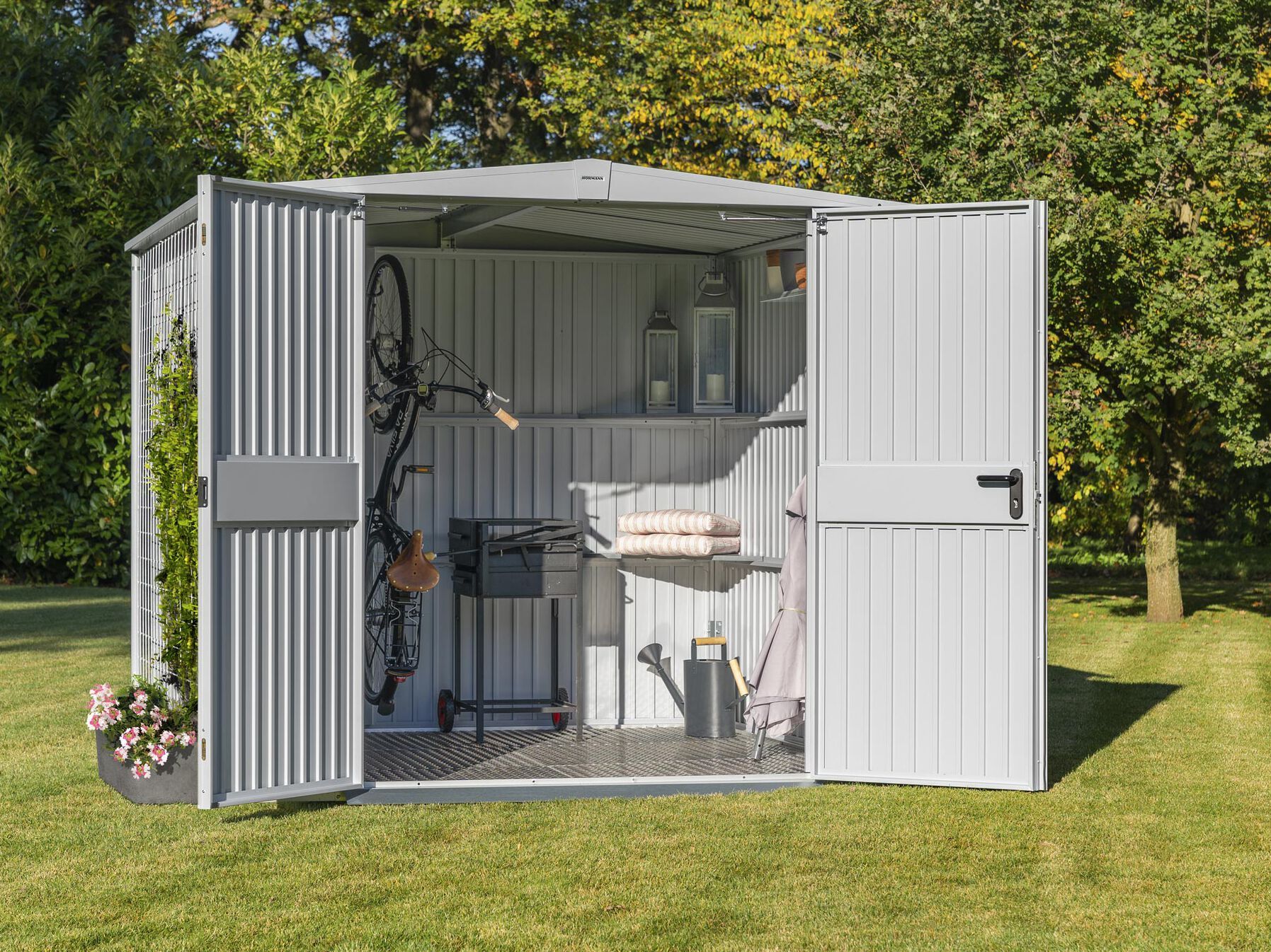 Садовый сарай из оцинкованного листового металла HÖRMANN ITALIA Берри ARCH-00140502