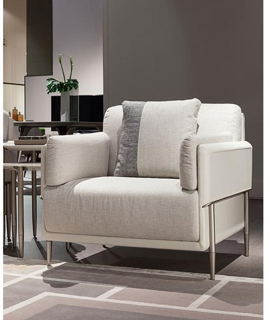 Turri Кресло из ткани и кожи с подлокотниками Zero sun-id-1368180 - Вид №1