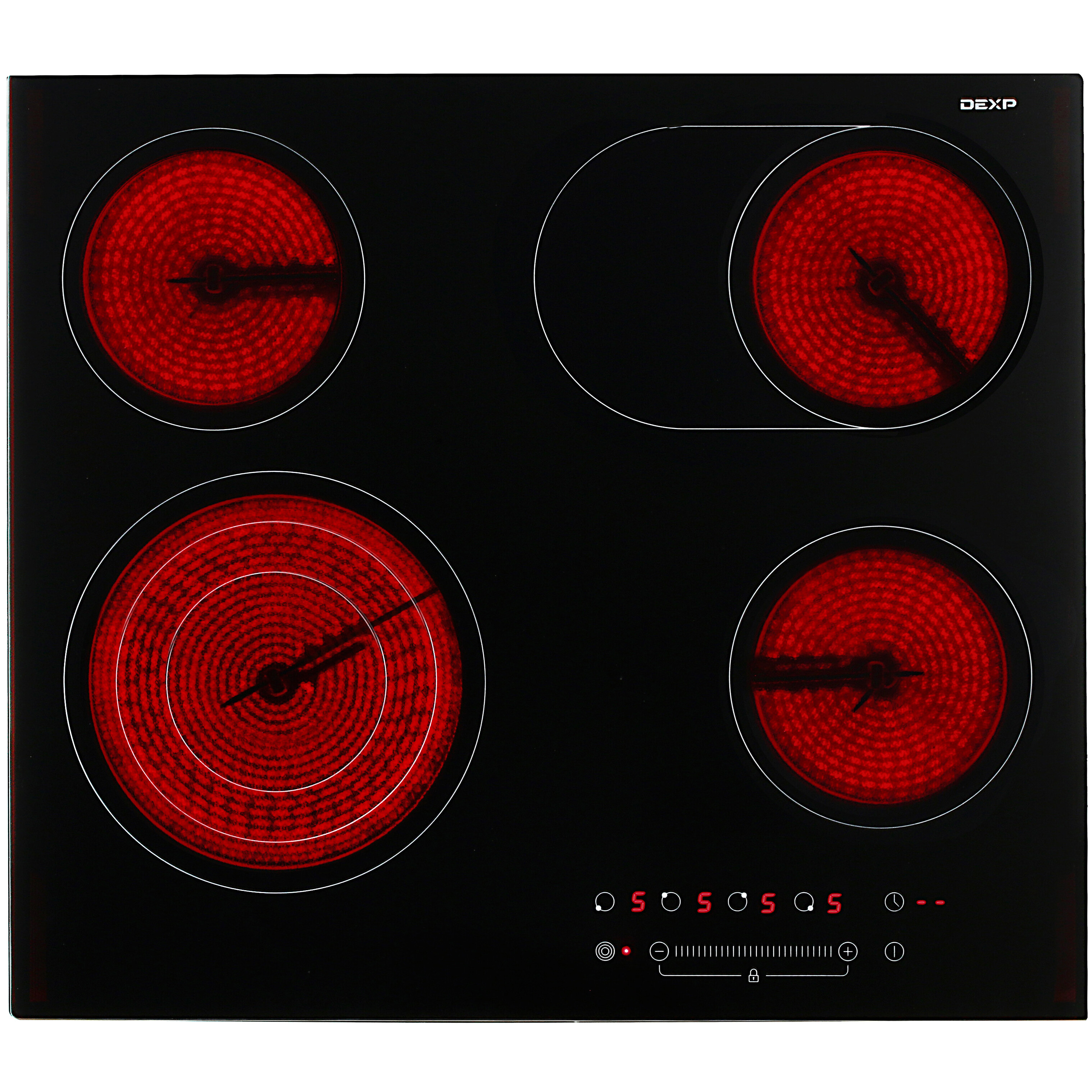 1225666 Электрическая варочная поверхность DEXP 5M4СTYL/B STDN-0001456 - Вид №1