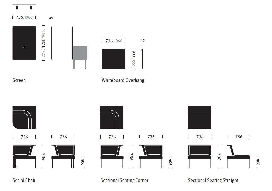 Офис для индивидуальной работы Herman Miller Public Office Landscape ARCH-00001114 - Вид №2