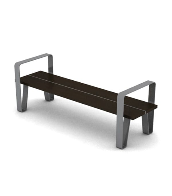 Стальная и деревянная скамья без спинки LAB23 COURT ARCH-00068054 - Вид №34