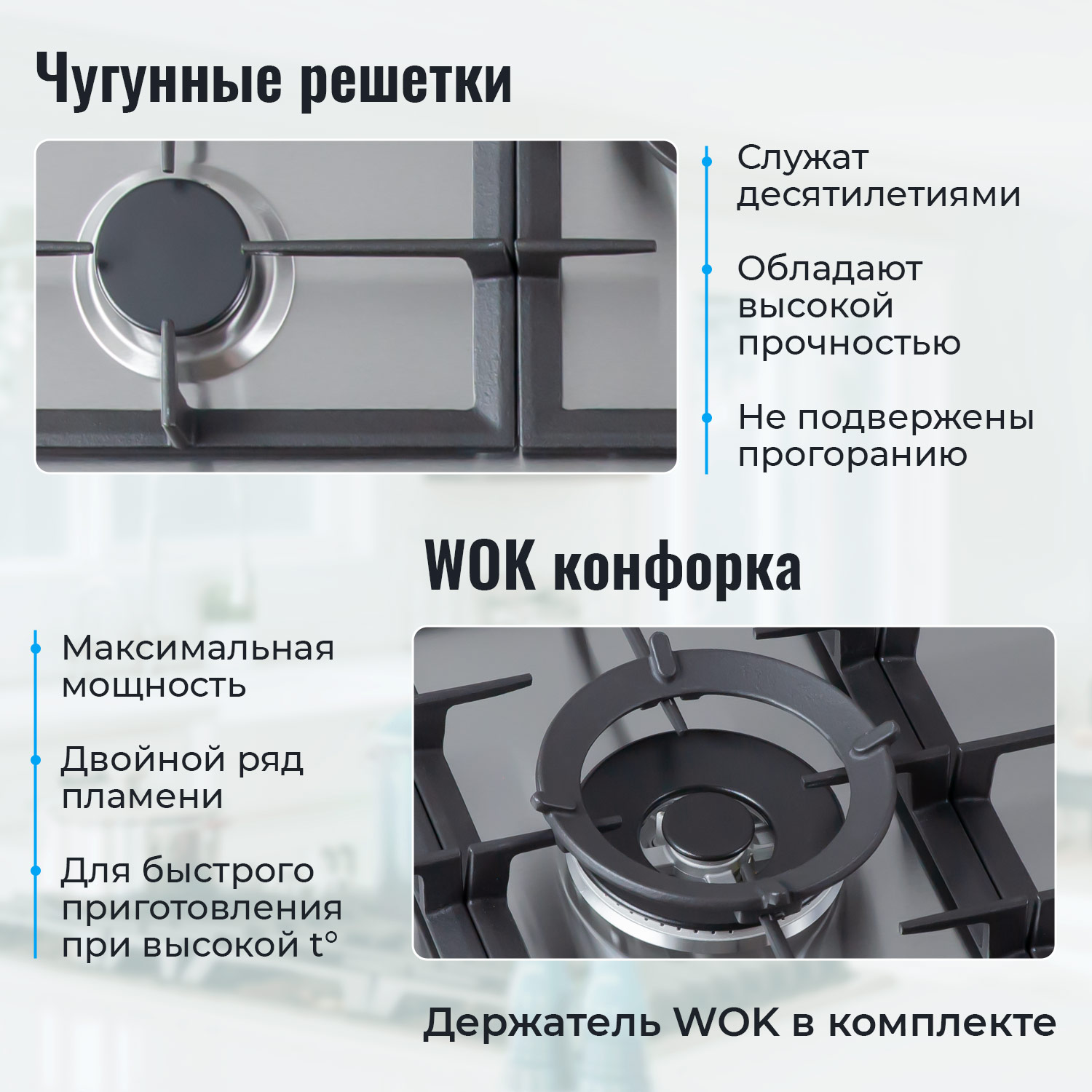 8131622 Газовая варочная поверхность MBS PG-904 STDN-0025568 - Вид №9