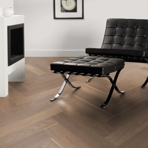 Паркет Ёлка Solidfloor New classic Св. Пол 1128549 Дуб Натур (Рельефная) 610х122 мм 1500200202 - Вид №2