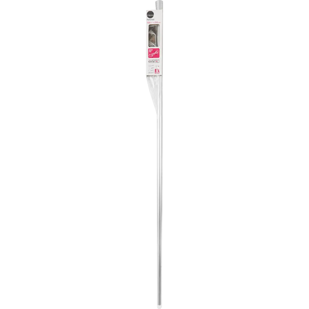 INSPIRE Карниз однорядный Pommel 120-210 см серебристый металл 84407350 STLM-0049499 - Вид №2
