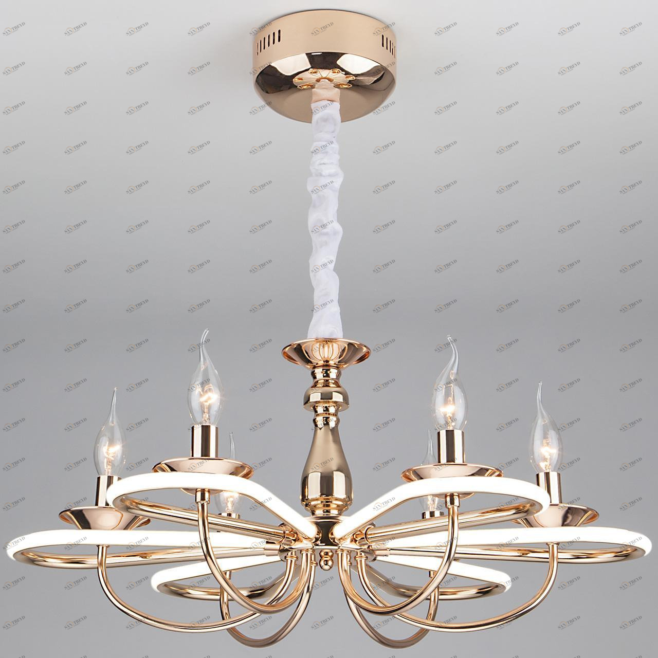 Подвесная люстра Bogates Phobos 421/6 BOGATES ДИЗАЙНЕРСКИЕ, PHOBOS 186891 Золотой 