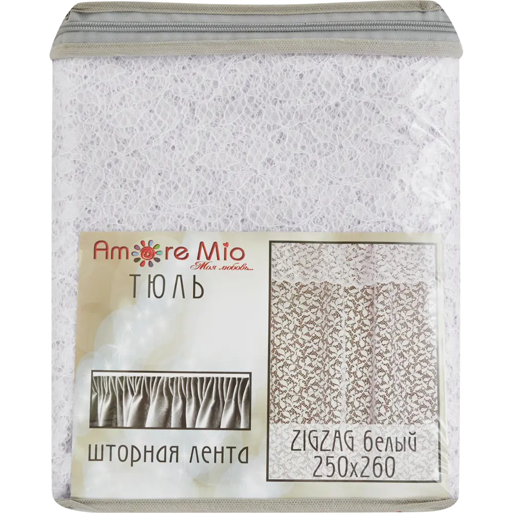 Тюль на ленте Premium 250x260 см цвет белый AMORE MIO STLM-2205224 - Вид №5