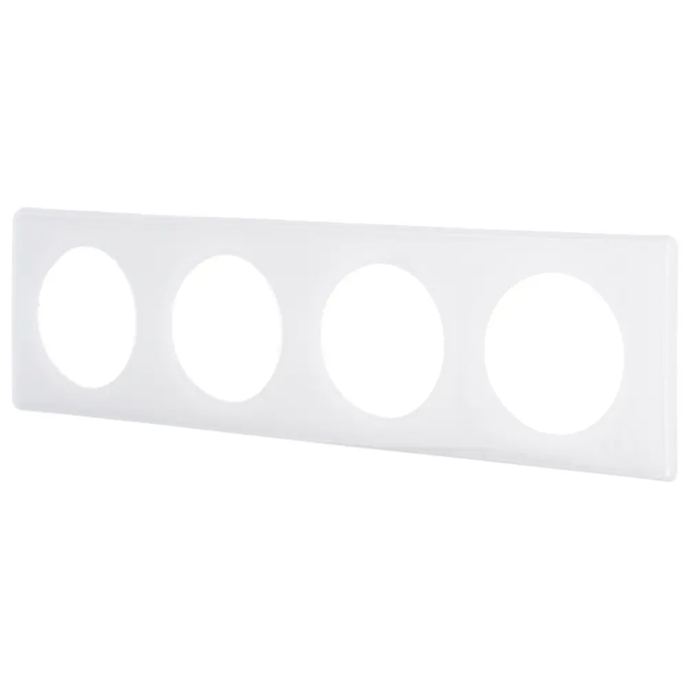 Рамка Legrand Celiane, 4 поста, цвет белый глянец STLM-2103649