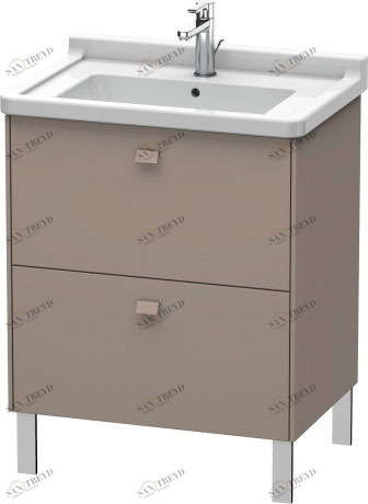 BR442104343 Brioso Тумбочка напольная Базальт матовый, декор Duravit