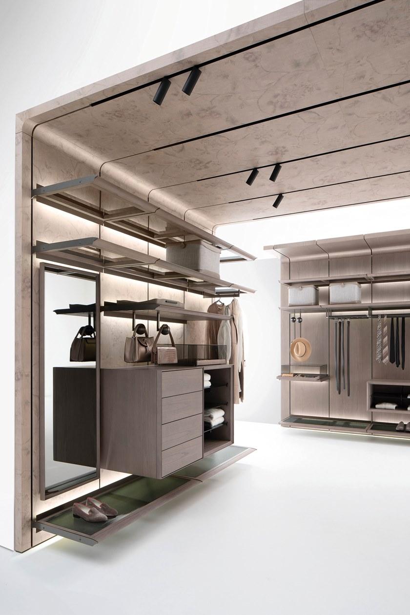 Giorgetti Модульная гардеробная из ясеня со встроенной подсветкой sun-id-1430233 - Вид №6