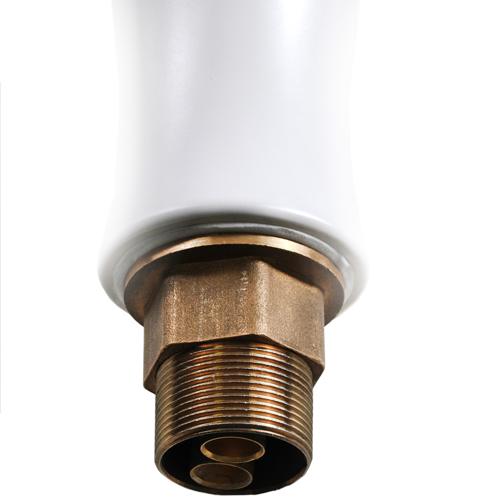 Смеситель д/ум MLN-F-002-M керамический, однорычажный, белый матовый MELANA  - Вид №3