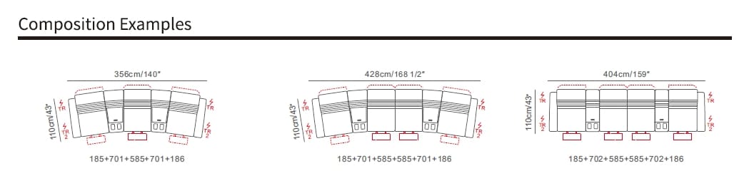 3-местный кожаный диван с откидной спинкой CAMPO DE' FIORI CDF189 ARCH-00145112 - Вид №5