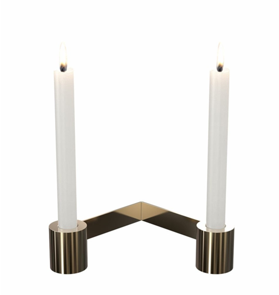 FROST Подсвечник 2005 » золото Нержавеющая сталь Золото N2005-GO  - Вид №1