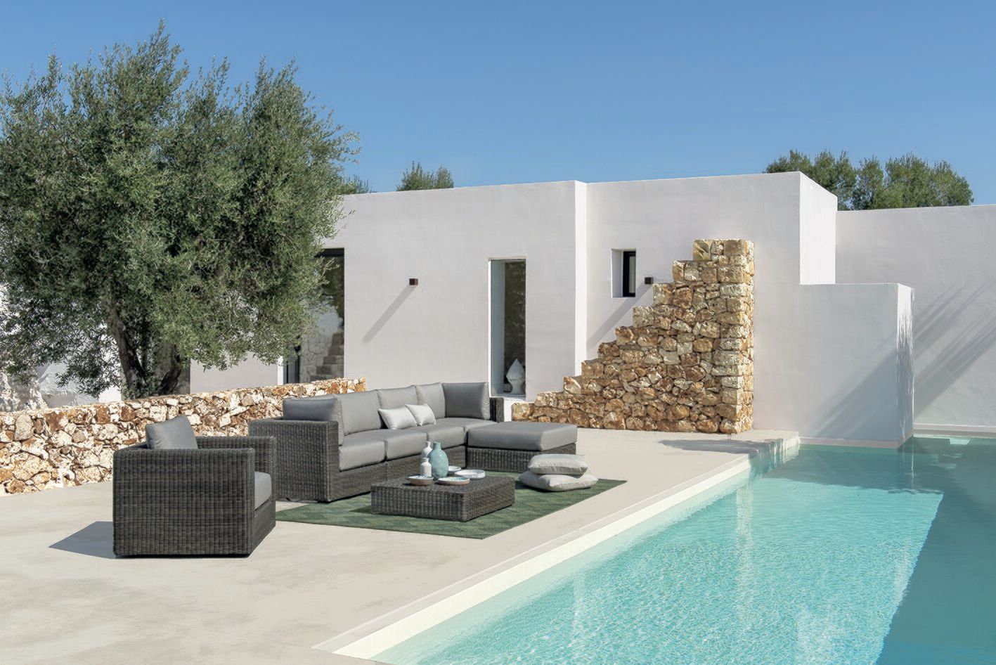 Низкий садовый столик в Ethimo EtWick® ARCH-00107357 - Вид №12