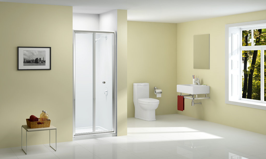 Дверь душевая для установки с боковой панелью A1200B0 Merlyn Ionic Хромированный  - Вид №1