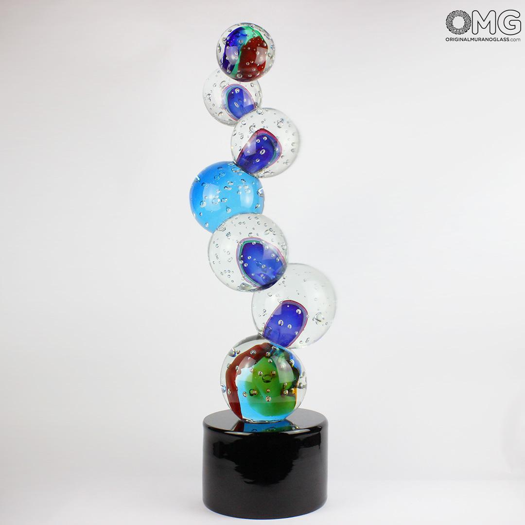 2246 ORIGINALMURANOGLASS Скульптура из муранского стекла Планеты 23 см  - Вид №1
