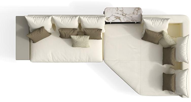 Giorgetti Секционный модульный кожаный диван с шезлонгом Skyline sun-id-1506924 - Вид №1