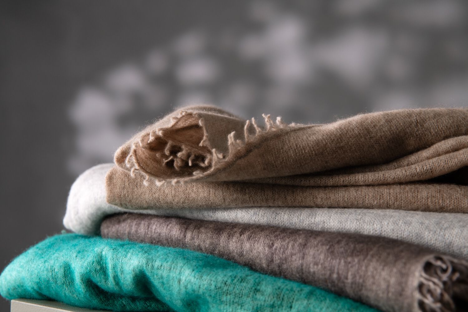 Кашемировый шарф Society Limonta PAL MELANGE ARCH-00033748 - Вид №4