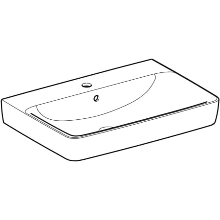 501.721.00.1 Накладная раковина Geberit Renova Plan Geberit  - Вид №1