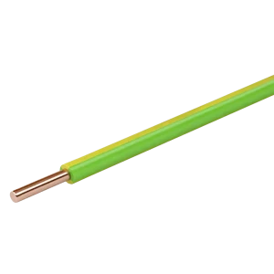 Провод Electraline ПУВ 1x4 мм на отрез ГОСТ цвет зелено-желтый 82532350 STLM-2007919