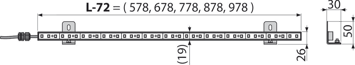 ALCA LIGHT – Подсветка APZ5 Spa, rainbow ALCAPLAST AEZ124 - Вид №1