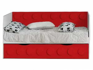 Детский диван-кровать с дополнительным спальным местом "Леголенд" МАНДАРИН ЛЕГОЛЕНД 178710 Красный