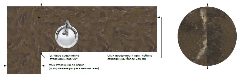 Столешницы для кухни - Ламборги LIGRON LIST191 1809 - Вид №3