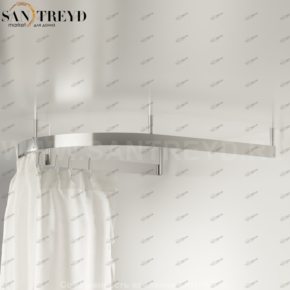 Душевое ограждение COOPER из 5-и сигментов металлическое Agape ADOC0361A