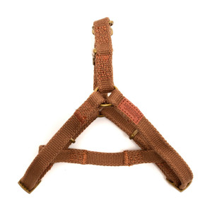 ПР0048474 Шлейка для собак Canvas 20мм (обхват 50-65см) коричневая Great&Small
