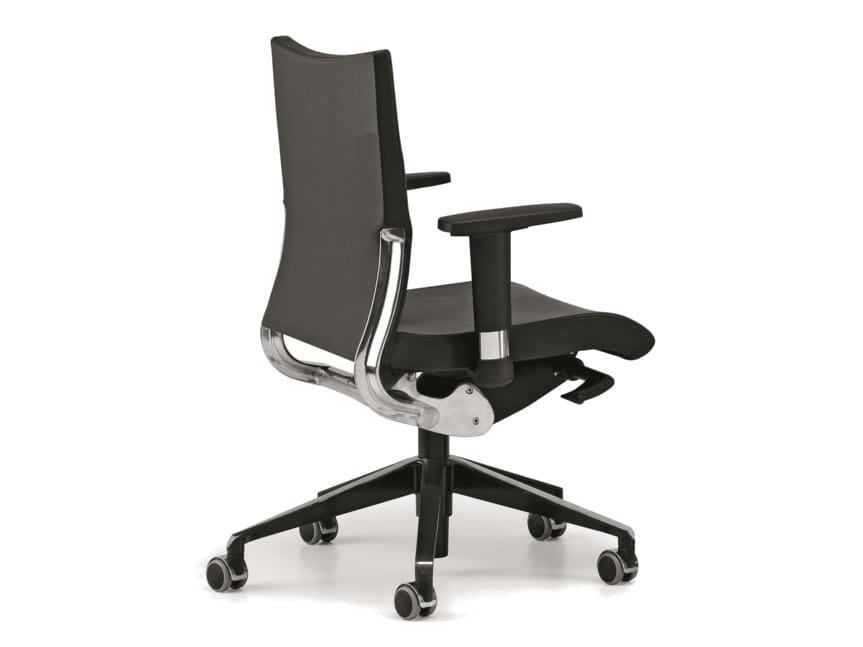 Кожаное офисное кресло с колесами и подлокотниками с 5 спицами TALIN Avia ARCH-00056829 - Вид №1