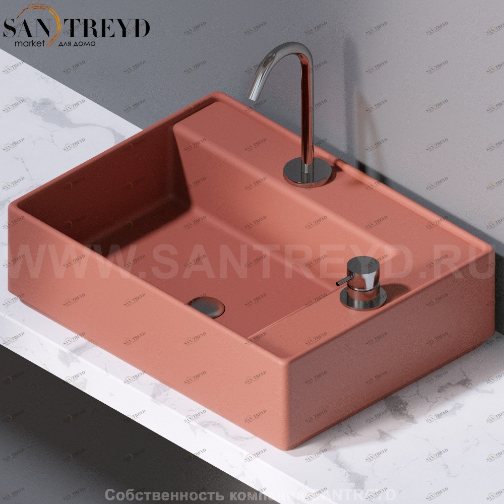 L640142 Накладная раковина на столешницу  прямоугольная A. e T. Italia Fly AeT ITALIA