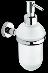 TE127 Дозатор для жидкого мыла, настенный, из матового стекла 0,275 л bagno&associati TECNO