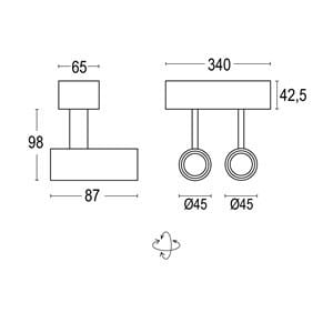 Алюминиевый круглый светодиодный прожектор Ghidini Lighting Point ARCH-00110816 - Вид №3