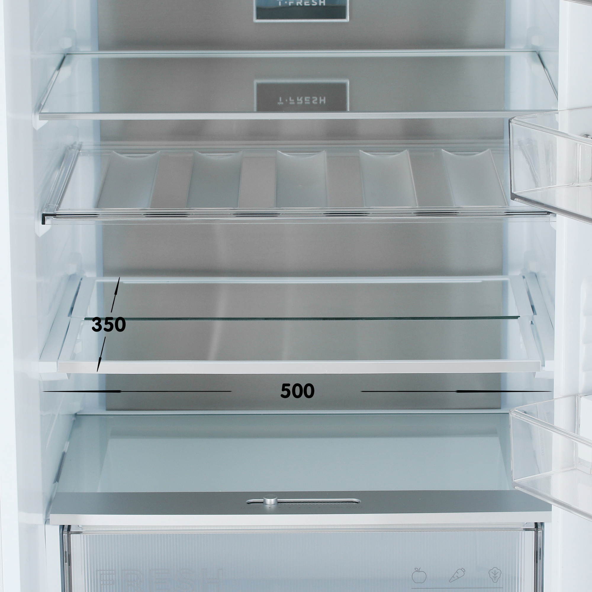 5485317 Холодильник с морозильником   TCL TRRP-387BMWDW1 белый STDN-0049297 - Вид №8