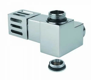 Carlo Poletti V555T10EDX Держатель коаксиальный, правый или левый с соединением под стальную трубу.ù