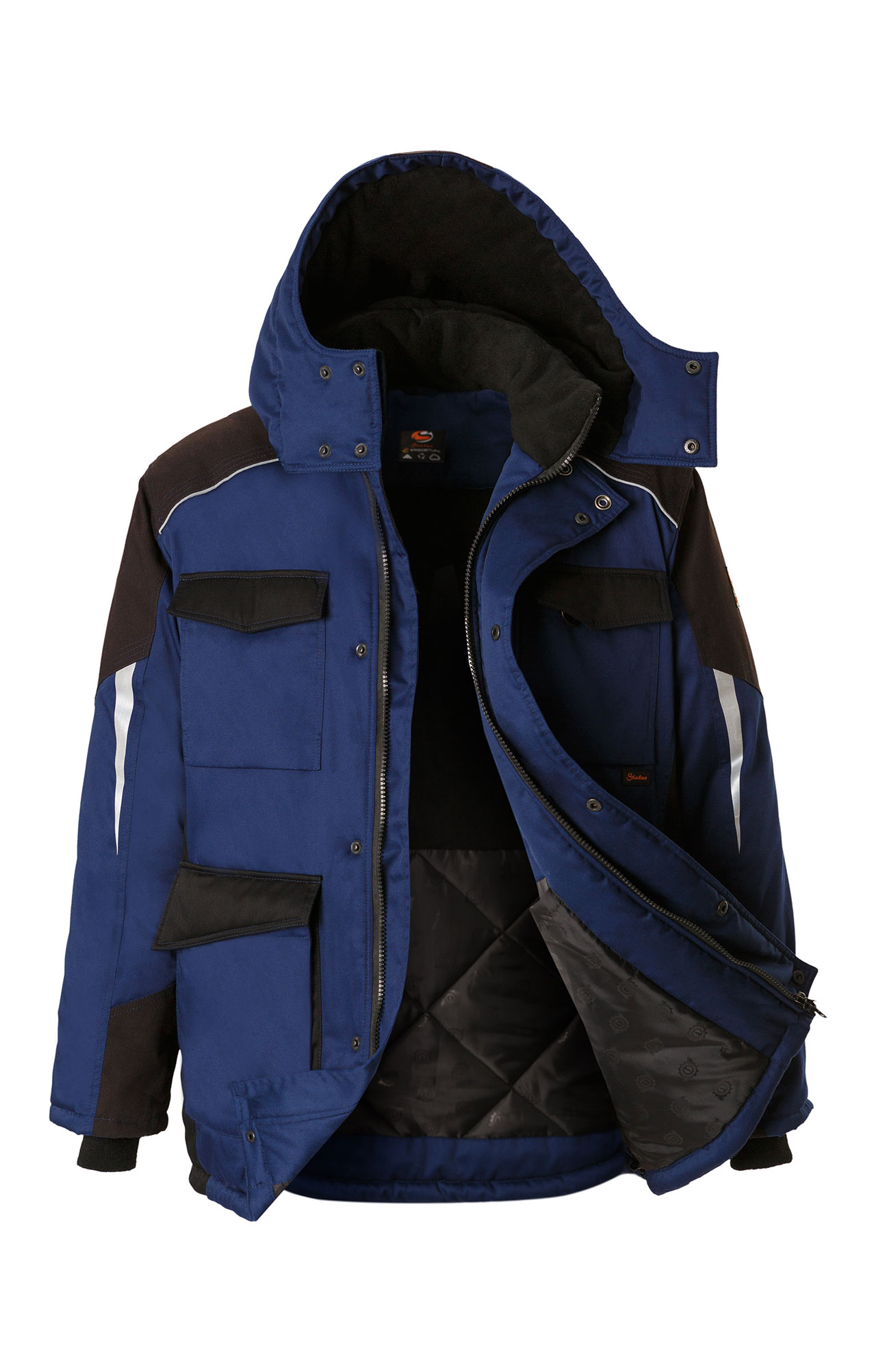 5037912 Костюм утепленный темно-синий черный STATUS  Зимняя спецодежда  размер 60-62/170-176  - Вид №4