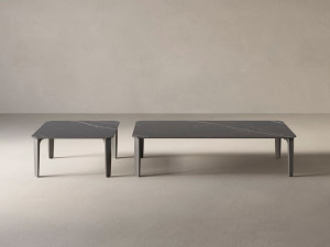 Прямоугольный садовый столик из керамогранита