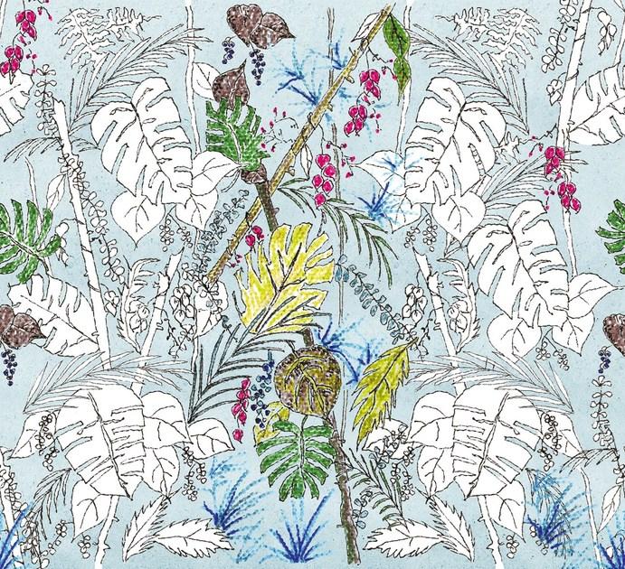 Wall&decò Тропические обои Wet system 15 sun-id-1379704 - Вид №2