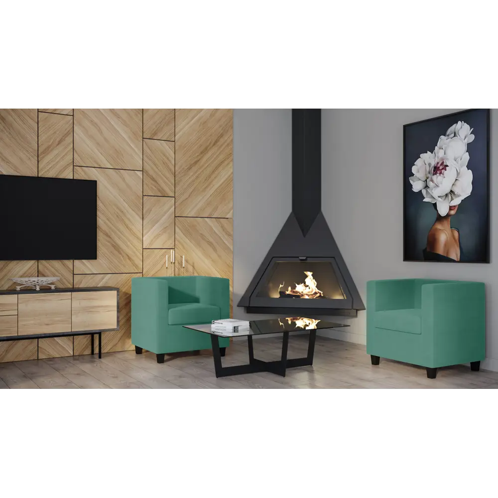 Кресло полиэстер Seasons Корса 73x65x73 см цвет зеленый STLM-2044142 - Вид №2