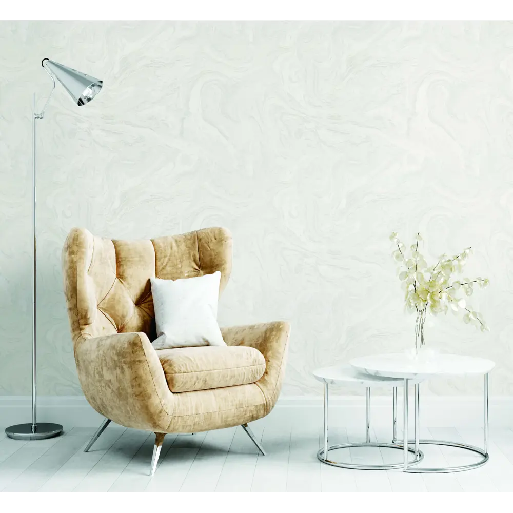 Обои флизелиновые Ovk Design Sirpi Murano белый 1.06 м 10813-01 88915398 STLM-2058876 ONIX - Вид №2