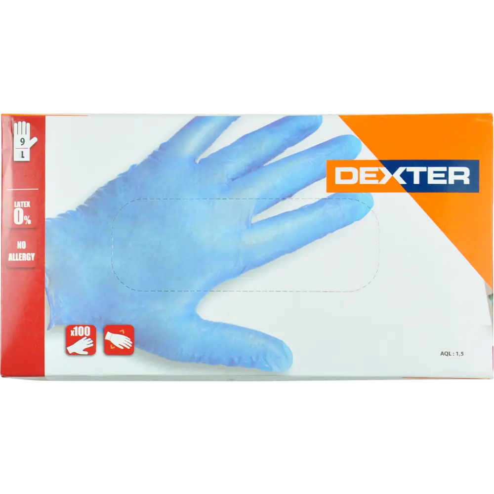 ПЕРЧАТКИ ОДНОРАЗОВЫЕ НИТРИЛ 10ШТ DEXTER STLM-2160117