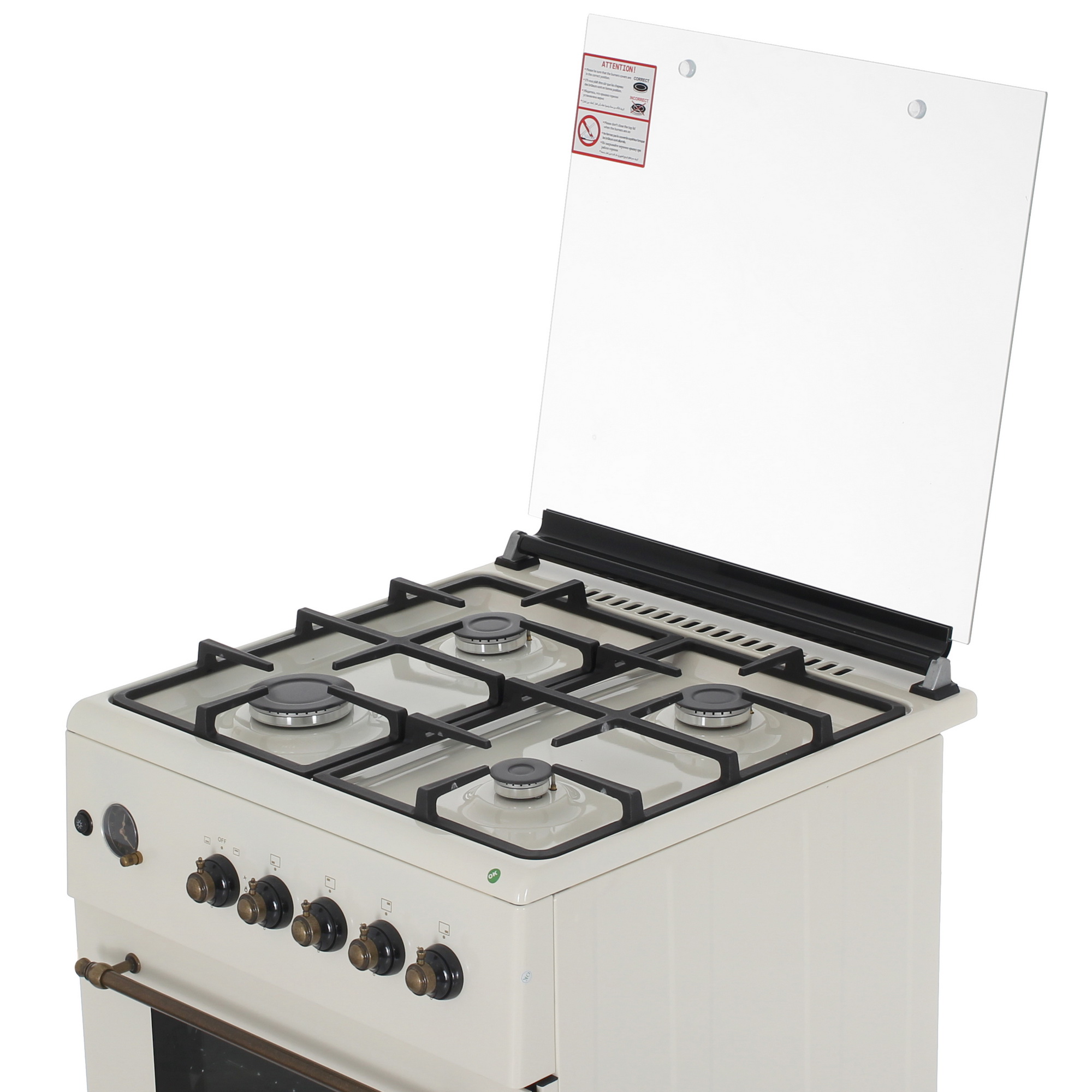 9016706 Газовая плита NORDFROST GG 6064 YR бежевый STDN-0056906 - Вид №8